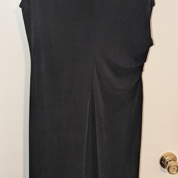 Old Navy NWT Black Ruched Midi Dress size Large - Picture 7 of 7
